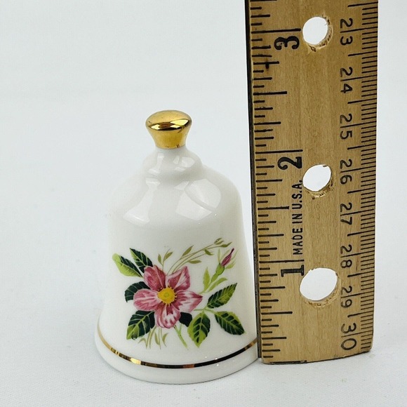 Danbury Mint Iowa Wild Rose Official State Flower Bell‎ Collection - Picture 5 of 5